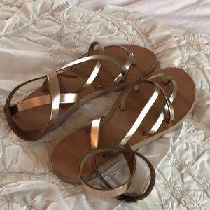 Joie Metallic Sandals